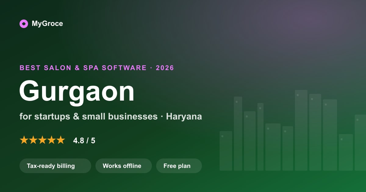 MyGroce Salon & Spa Software for businesses in Gurgaon, Haryana — 2026