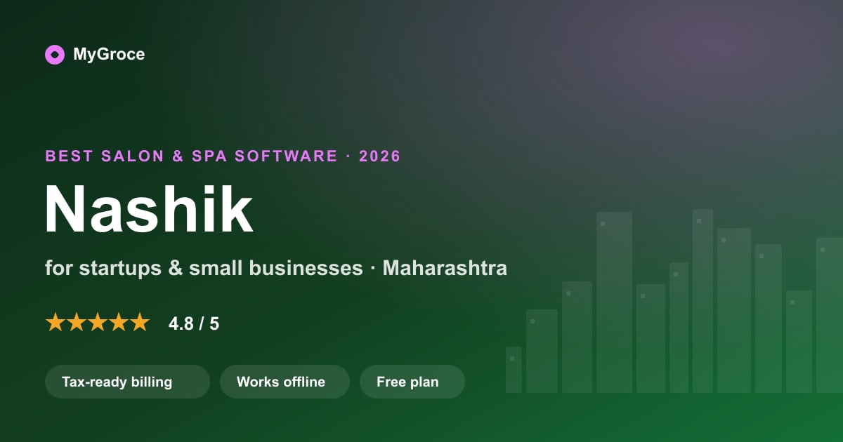 MyGroce Salon & Spa Software for businesses in Nashik, Maharashtra — 2026