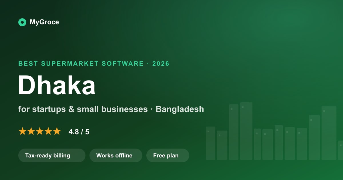 MyGroce Supermarket & Grocery Billing Software for businesses in Dhaka, Dhaka Division — 2026